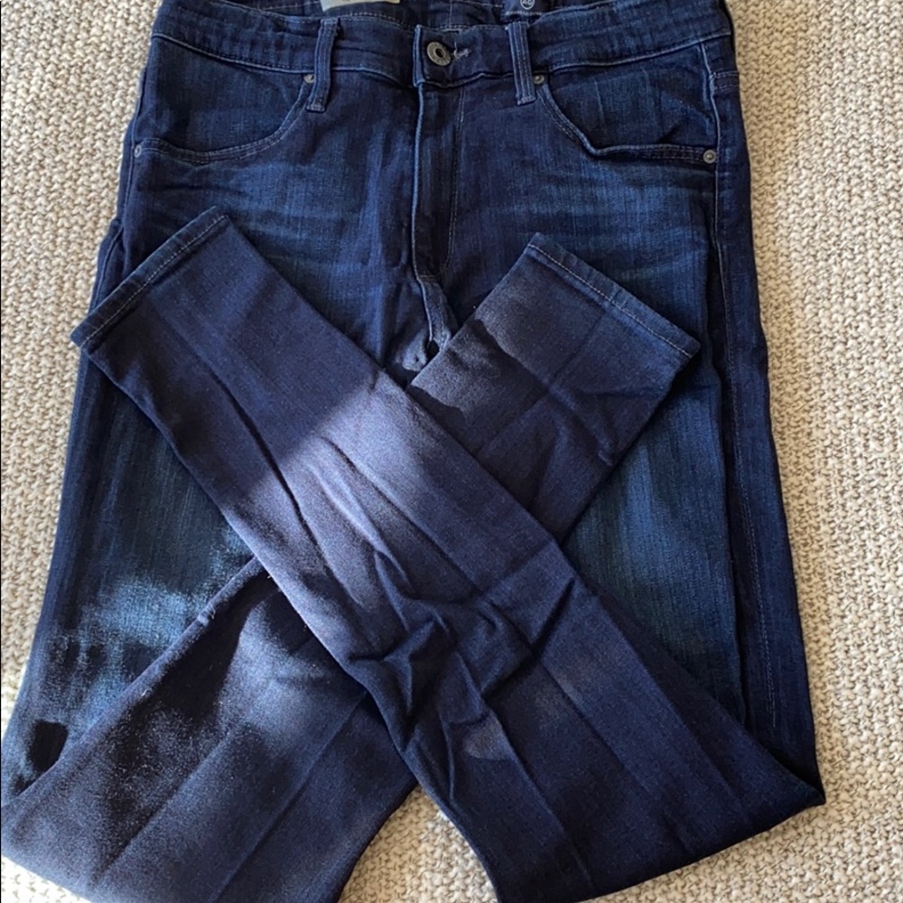 HIGH WAISTED SKINNY JEANS DARK WASH